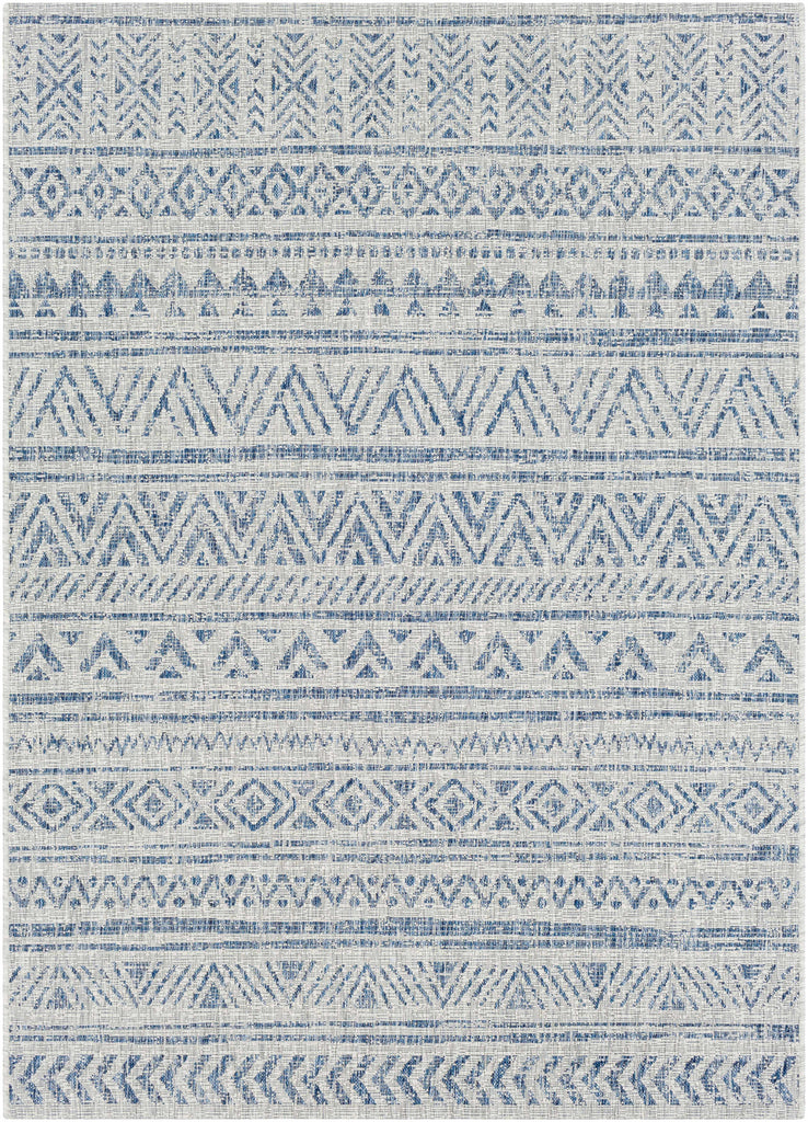 Hauteloom Novato NOV Blue Machine Made Polypropylene Rug