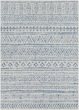 Hauteloom Novato NOV Blue Machine Made Polypropylene Rug