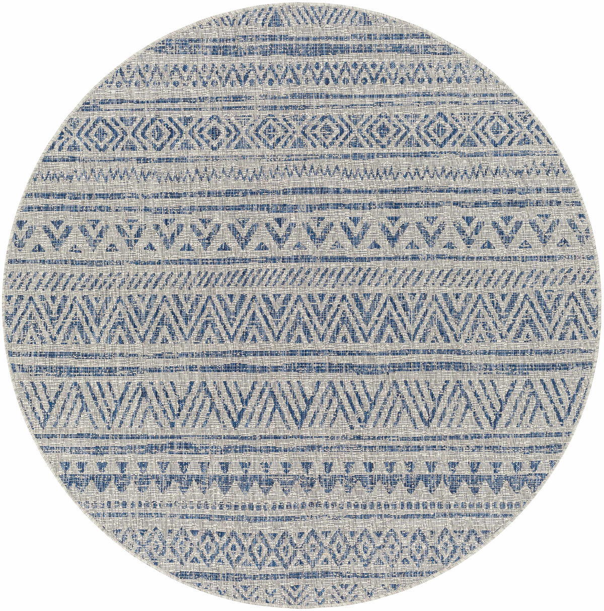 Hauteloom Novato NOV Blue Machine Made Polypropylene Rug