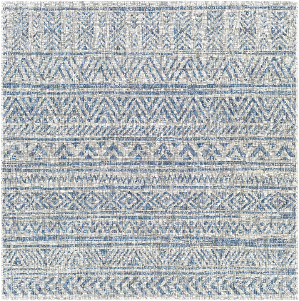 Hauteloom Novato NOV Blue Machine Made Polypropylene Rug