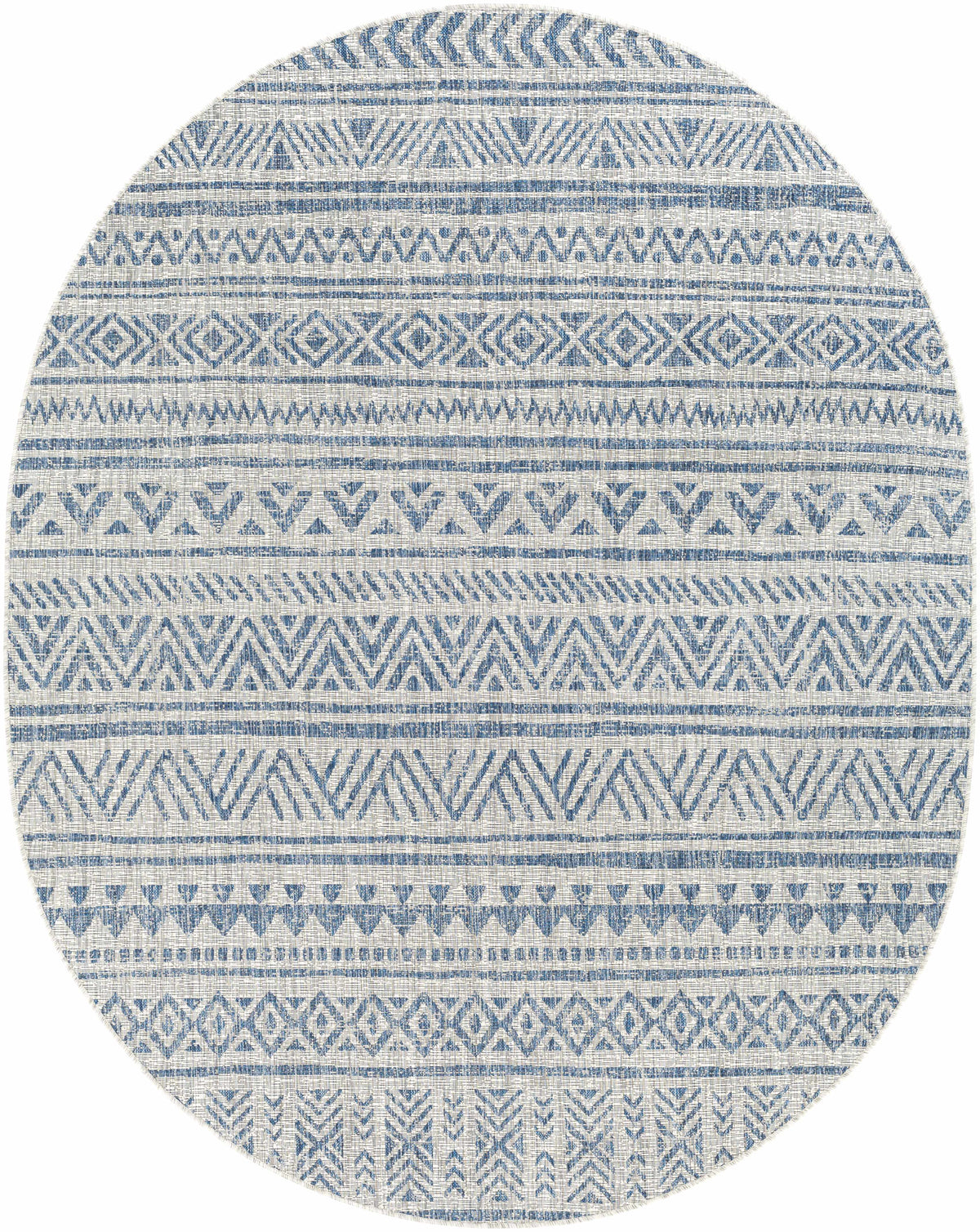 Hauteloom Novato NOV Blue Machine Made Polypropylene Rug