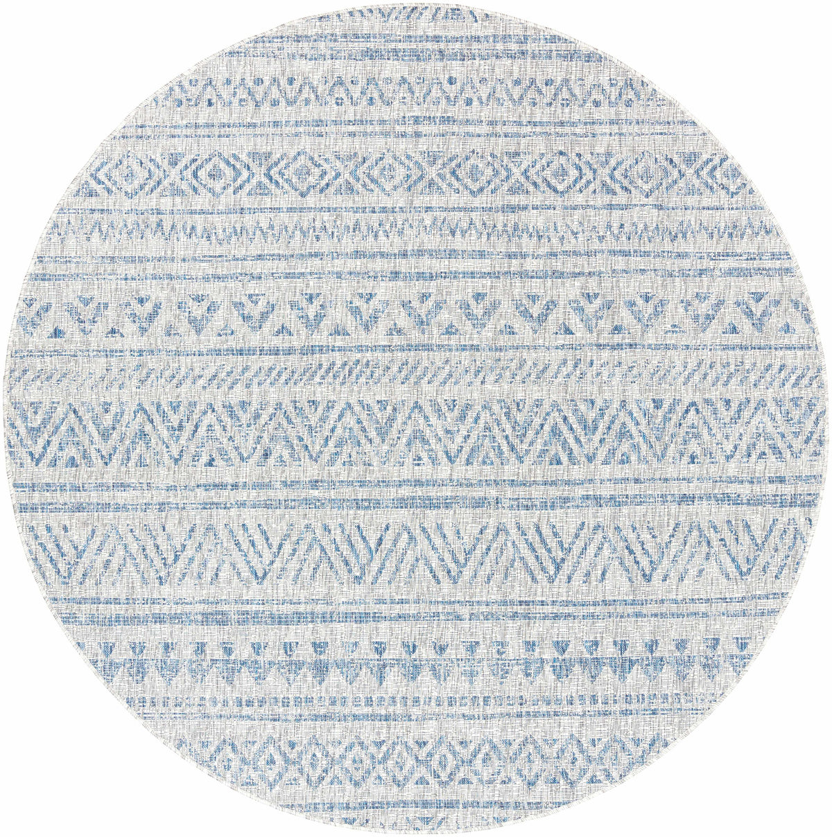 Hauteloom Novato NOV Blue Machine Made Polypropylene Rug