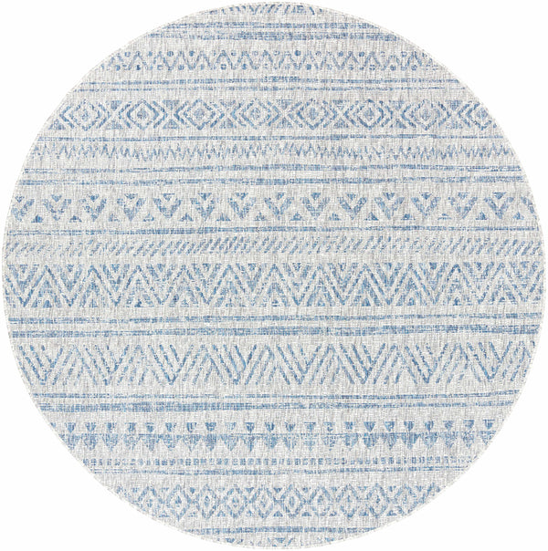 Hauteloom Novato NOV Blue Machine Made Polypropylene Rug