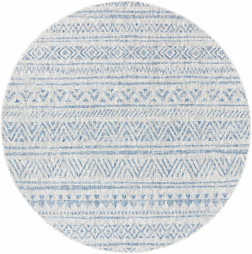 Hauteloom Novato NOV Blue Machine Made Polypropylene Rug