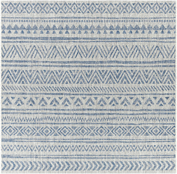 Hauteloom Novato NOV Blue Machine Made Polypropylene Rug