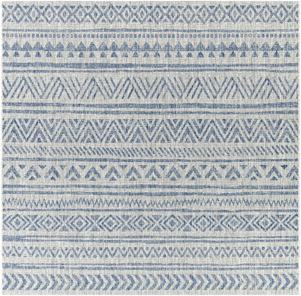 Hauteloom Novato NOV Blue Machine Made Polypropylene Rug