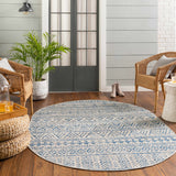 Hauteloom Novato NOV Blue Machine Made Polypropylene Rug