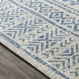 Hauteloom Novato NOV Blue Machine Made Polypropylene Rug