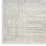 nourison glitz glz09 silver grey rug
