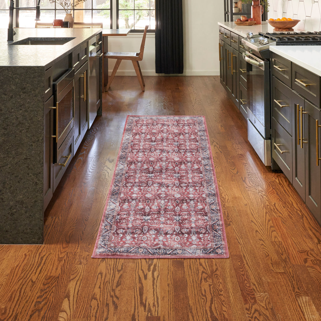 nourison grand washables grw06 brick ivory rug