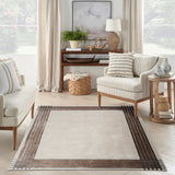 nourison desire dsr01 ivory silver rug