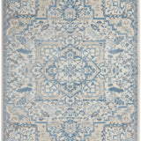 nourison elation etn10 ivory blue rug