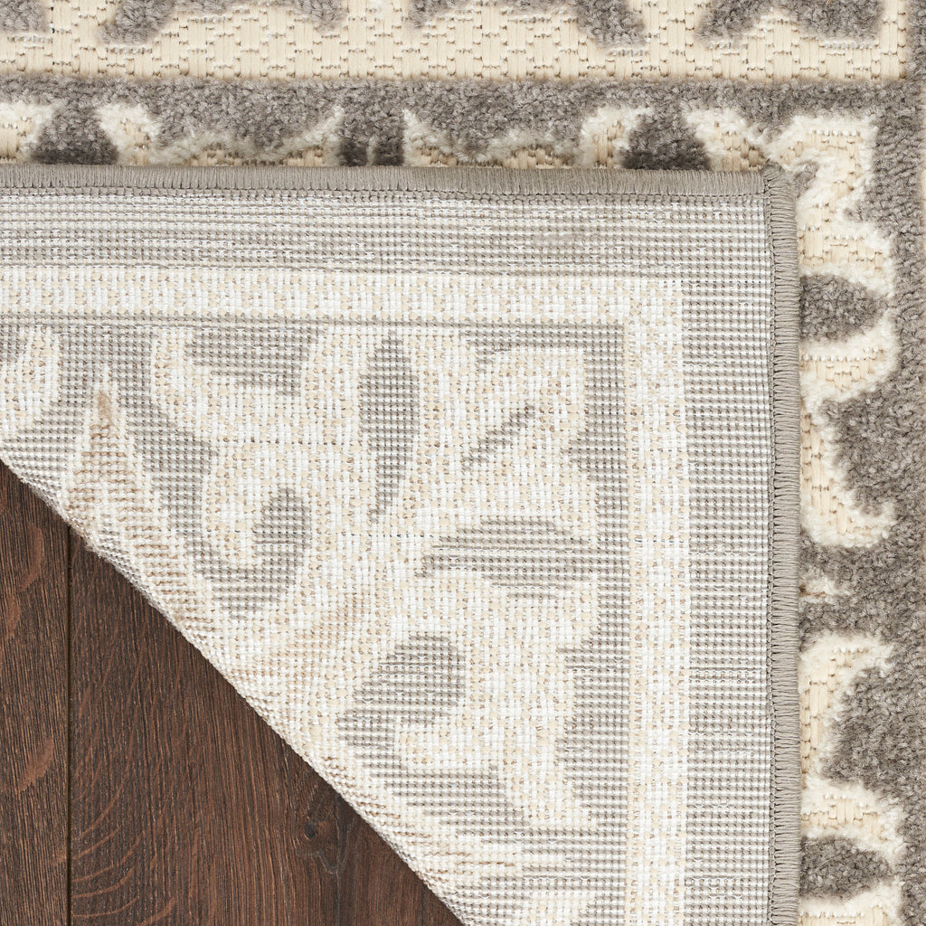 nourison aloha alh34 ivory grey rug