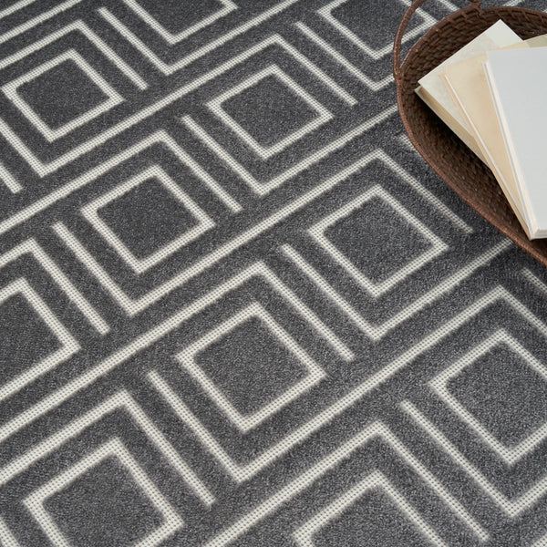 nourison care free caf03 grey rug