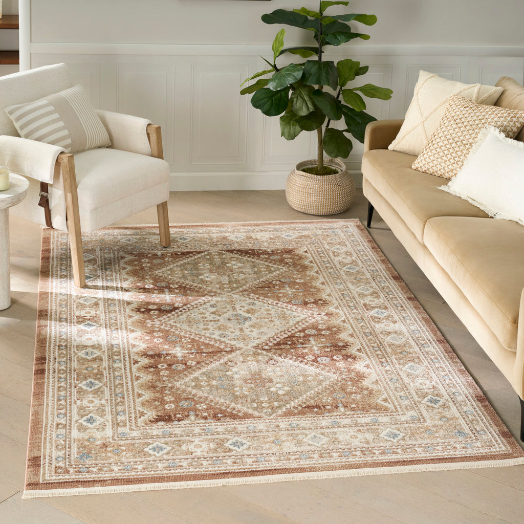 nourison pardis prd04 rust rug
