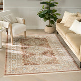 nourison pardis prd04 rust rug