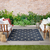 nourison nourison essentials nre04 navy ivory rug