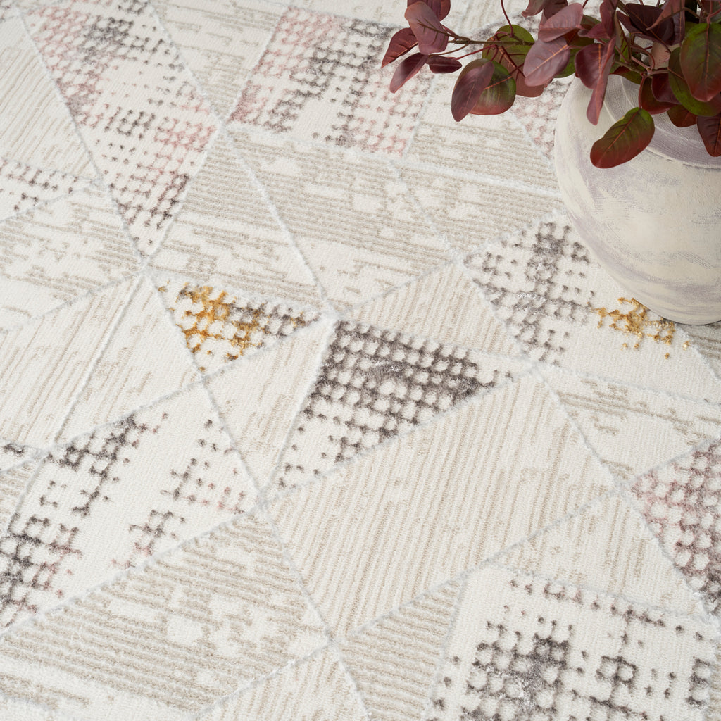 nourison glitz glz04 ivory multi rug