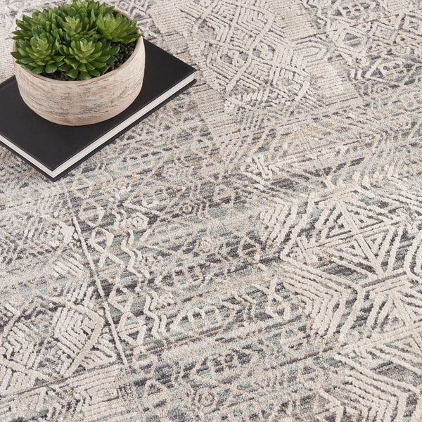 nourison lynx lnx06 ivory blue rug