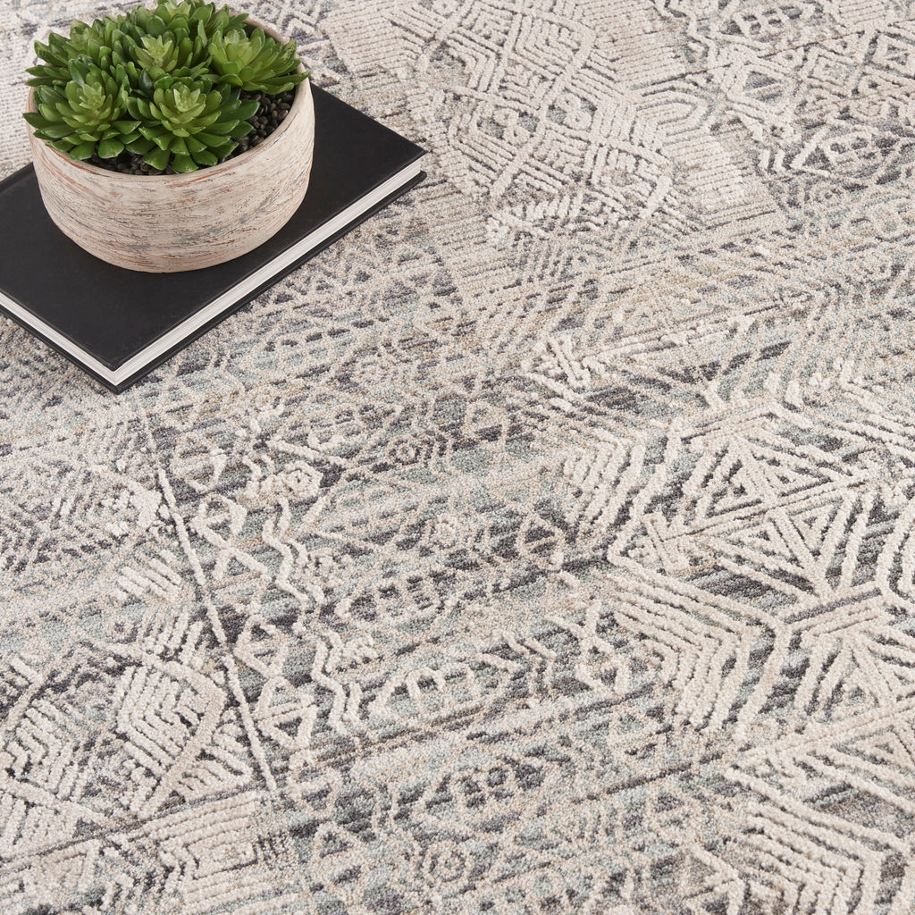 nourison lynx lnx06 ivory blue rug