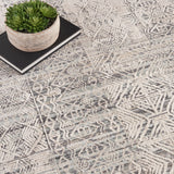 nourison lynx lnx06 ivory blue rug