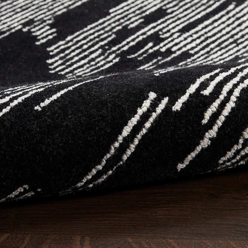nourison ma30 star smr02 black ivory rug