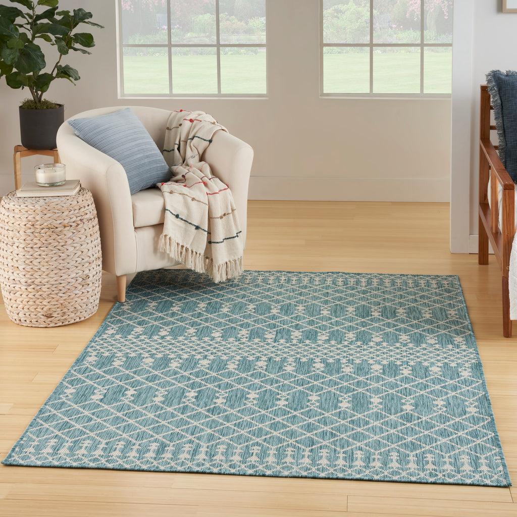 nourison positano pos02 aqua rug