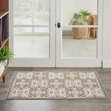 nourison aloha alh34 ivory grey rug