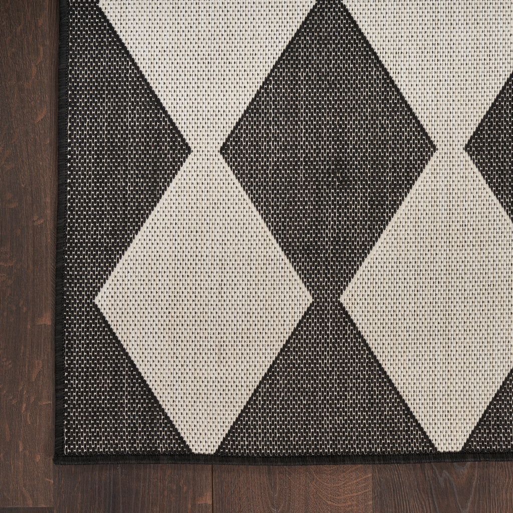 nourison positano pos04 black rug