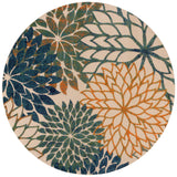 nourison aloha alh05 blue green rug
