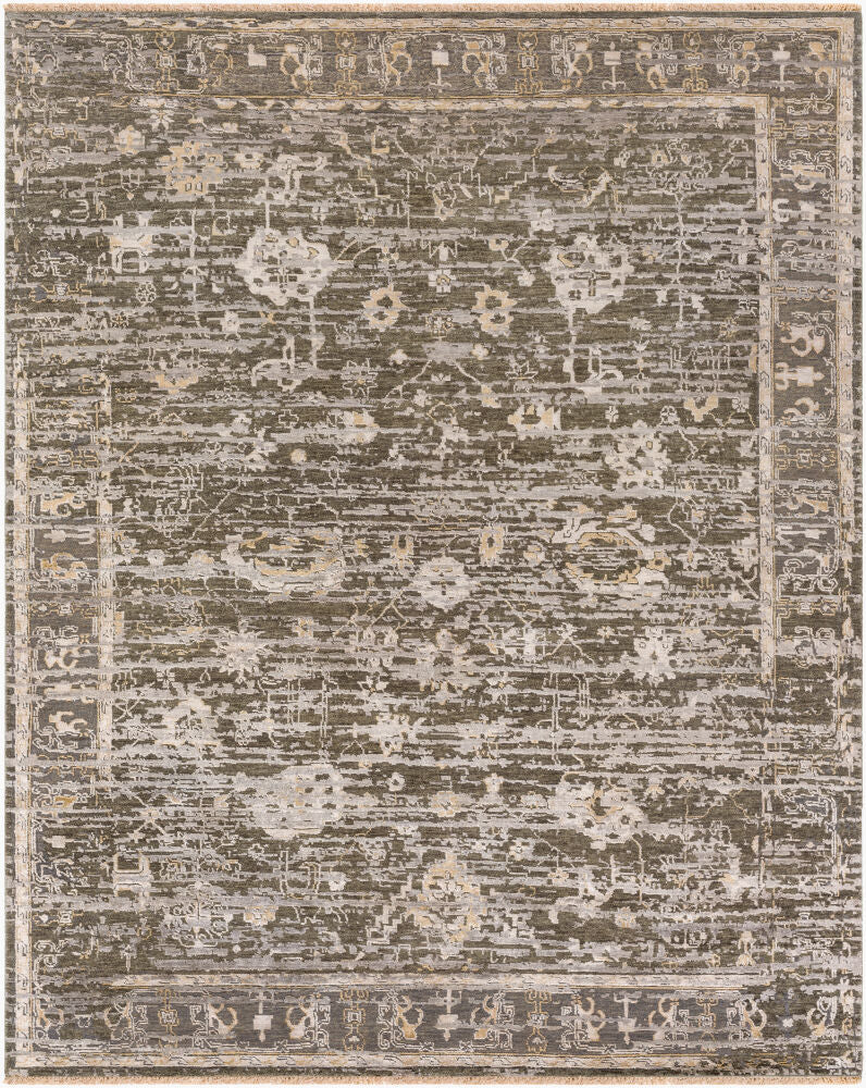 surya notting hill ntl 2301 dark green rug