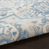 nourison elation etn10 ivory blue rug