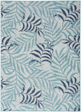 nourison garden oasis goa01 blue rug