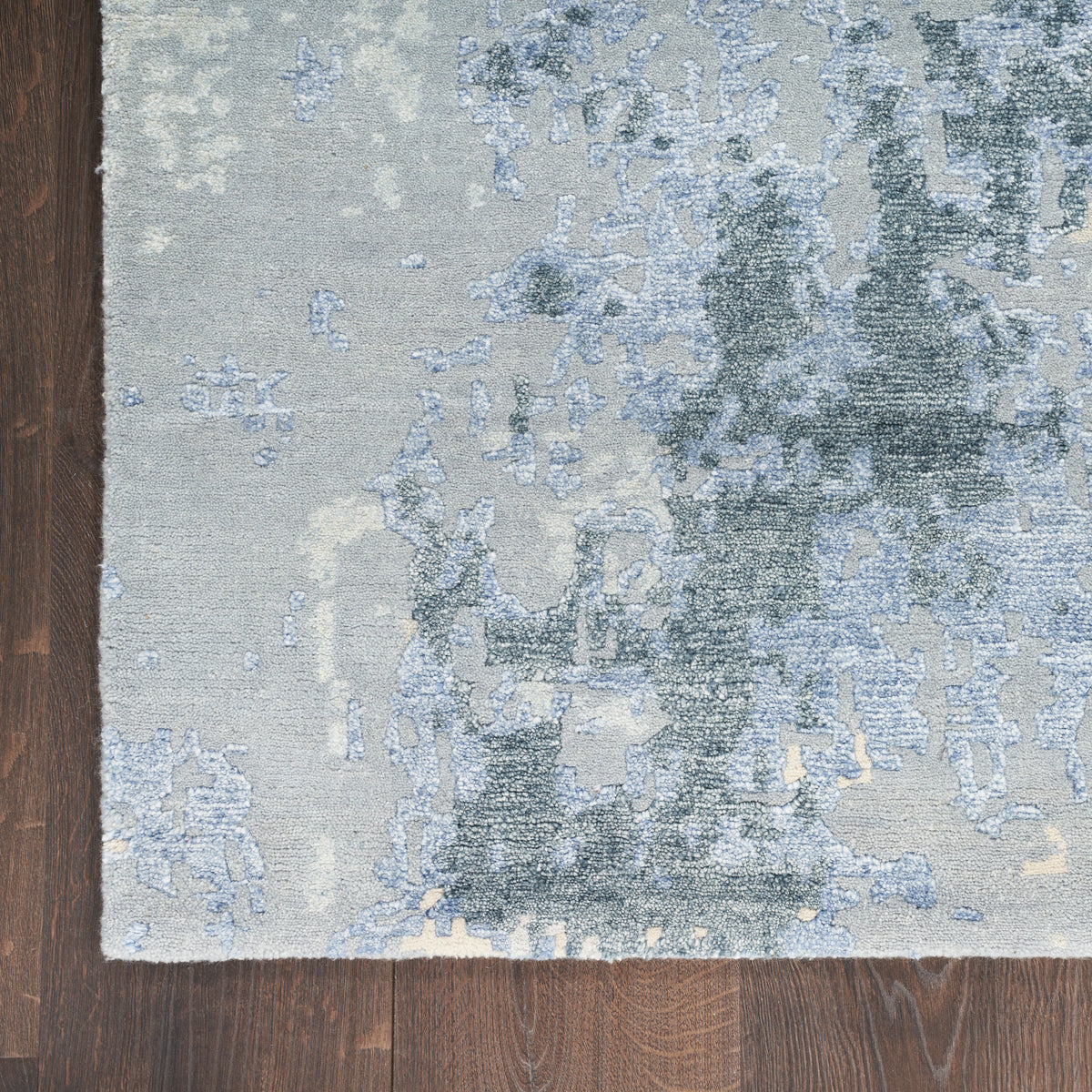 nourison silk shadows sha21 blue sky rug