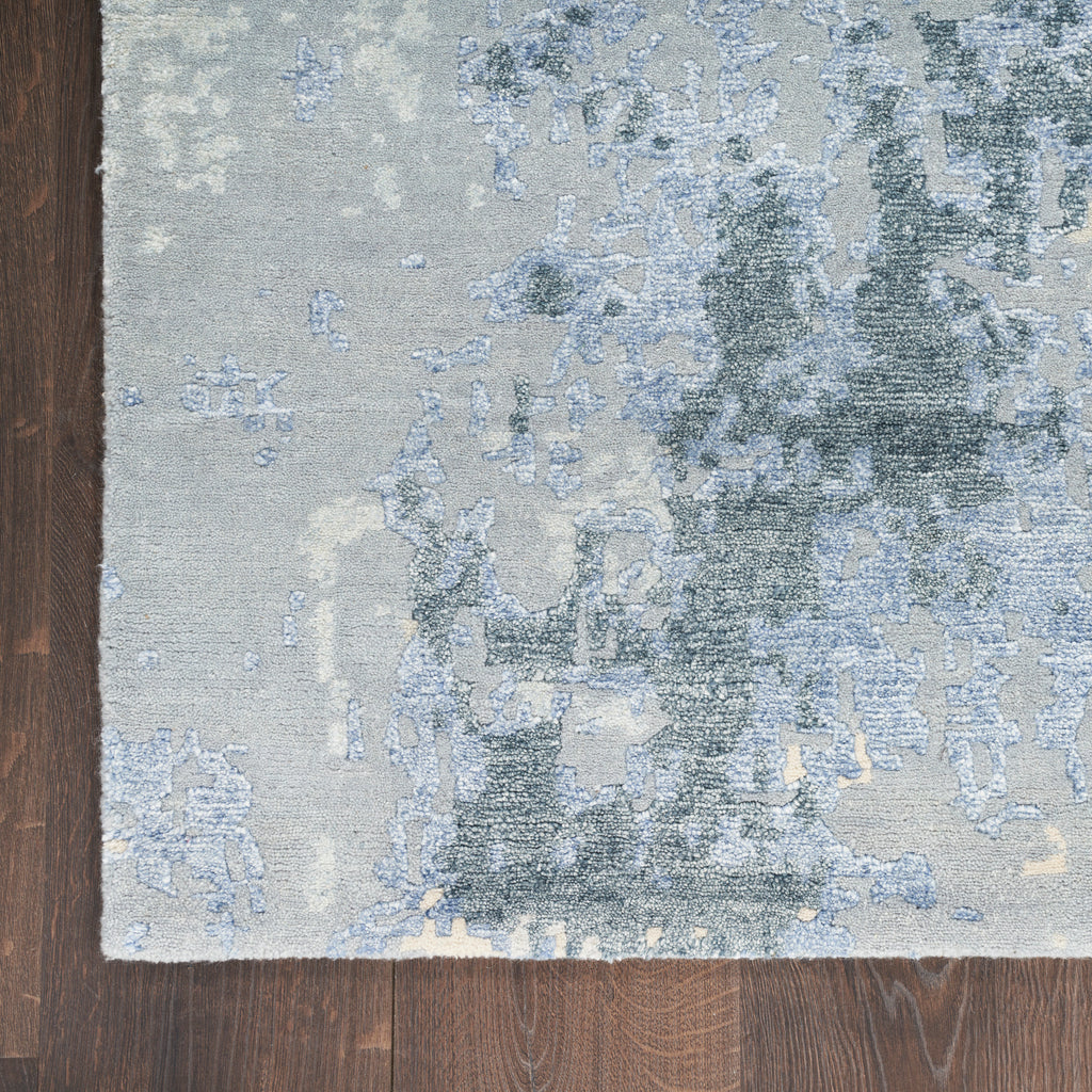 nourison silk shadows sha21 blue sky rug