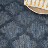 nourison easy care nes01 navy blue rug