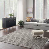nourison versatile nrv01 silver grey rug