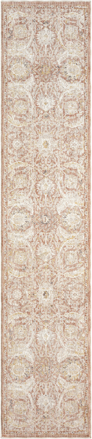 nourison antique fusion anf03 brick rug