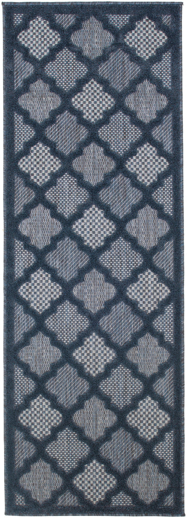 nourison easy care nes01 navy blue rug