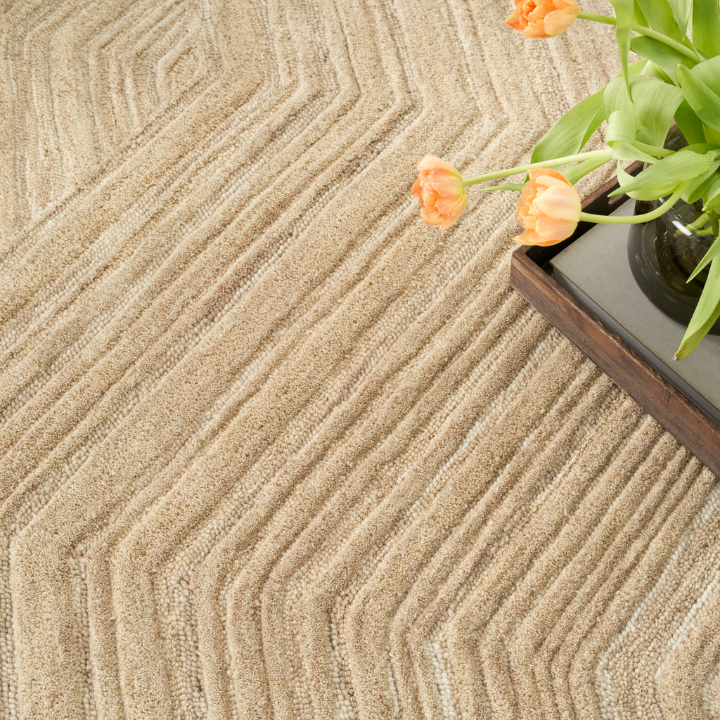 nourison graceful gru03 taupe rug