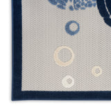 nourison aloha alh27 navy blue rug