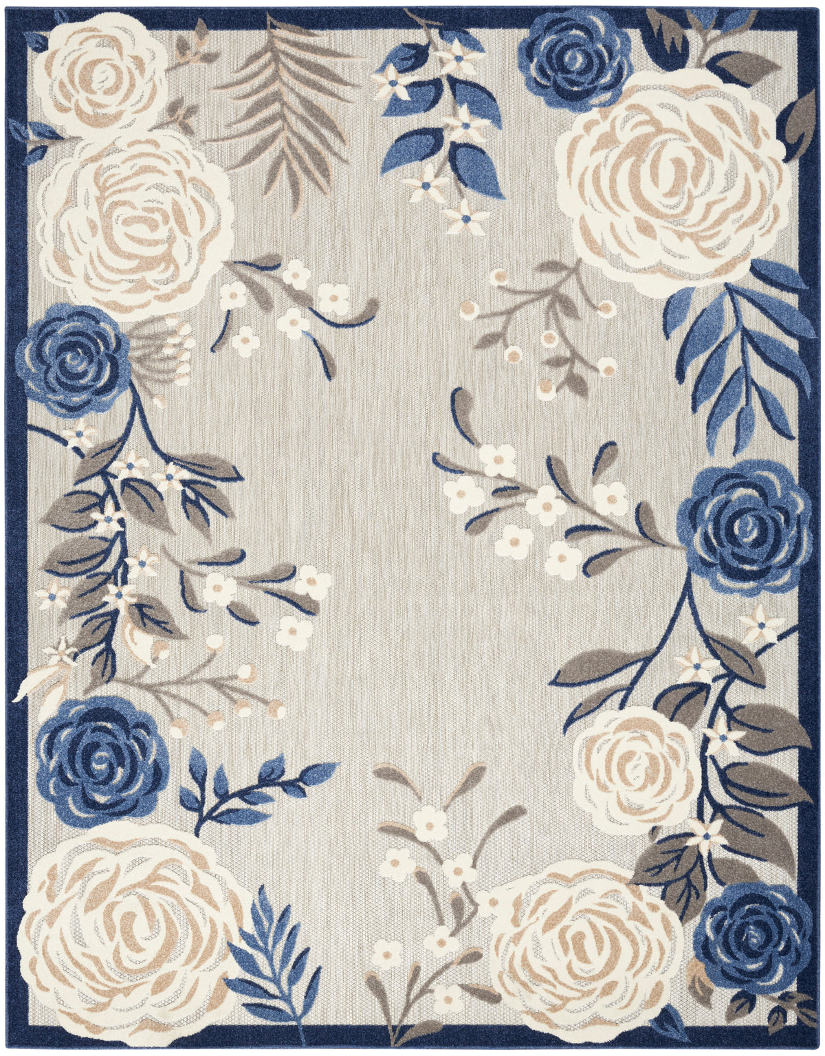 nourison aloha alh32 blue grey rug