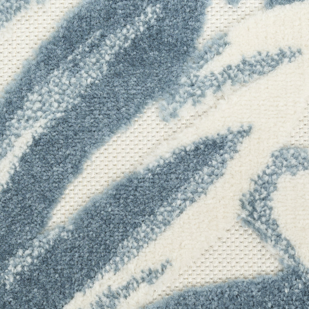 nourison aloha alh43 ivory blue rug
