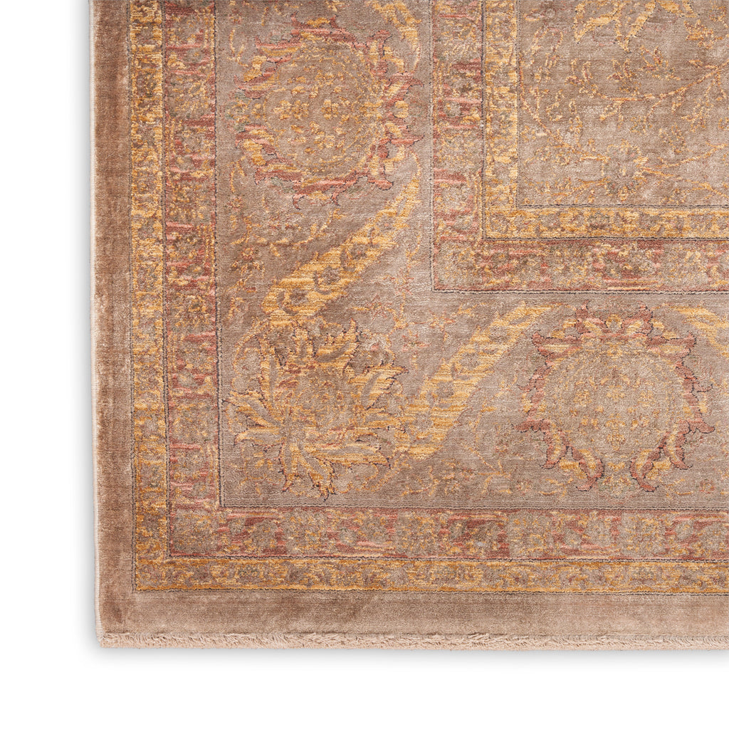 nourison luxurious lrs02 taupe rug