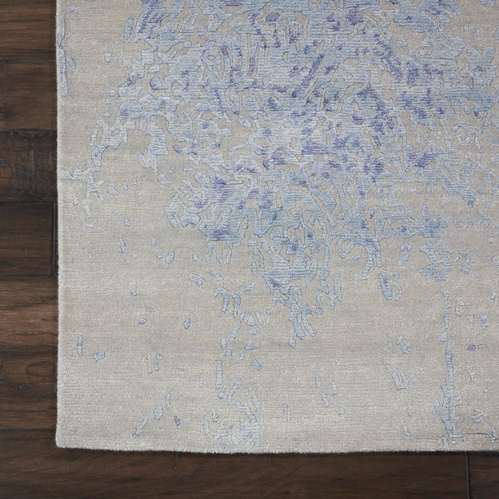 nourison silk shadows sha18 grey blue rug