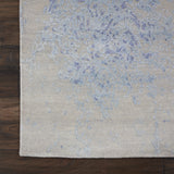 nourison silk shadows sha18 grey blue rug