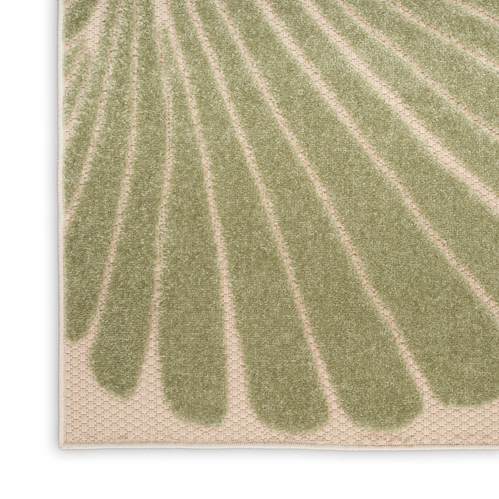 nourison aloha alh24 green yellow rug