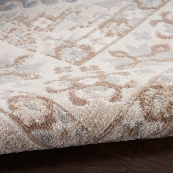 nourison serenity home srh01 ivory blue rug