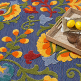 nourison aloha alh17 navy multicolor rug