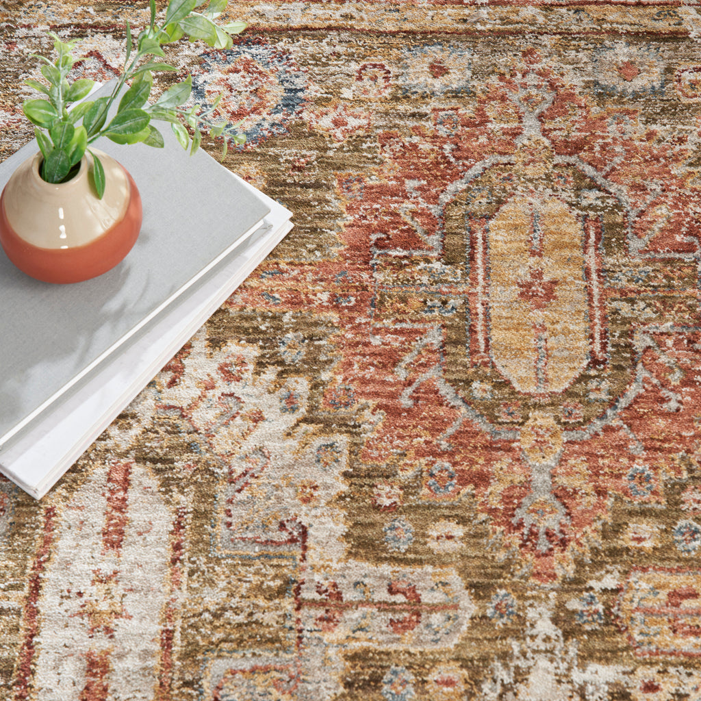 nourison sahar shr01 green rug